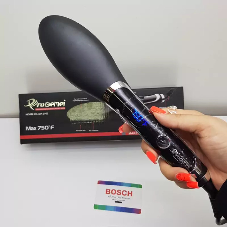 برس حرارتی پرو جیمی حد اکثر حرارت ۷۵۰ درجه سیم چرخشی LCD دار ۶۰ وات مدل GM- 2972