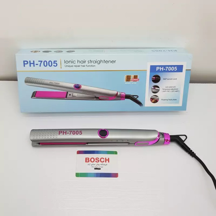 اتو مو فیلیپس.کراتینه سیم چرخشی.تا 750 درجه حرارت.صفحه نازک مدل 7005 گارانتی 16 ماهه شرکتی