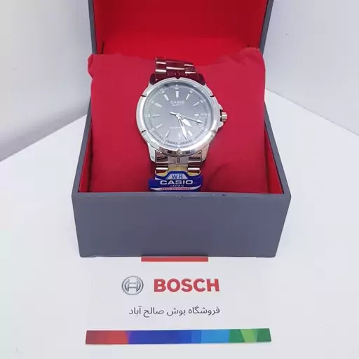 ساعت مچی کاسیو ژاپن صفحه مشکی کد 5058 مردانه به همراه جعبه و باطری اضافه