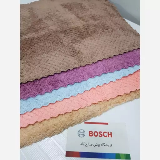 دستمال آشپزخانه میکروفایبر پولیشی یک عددی با ابعاد 30 در 30