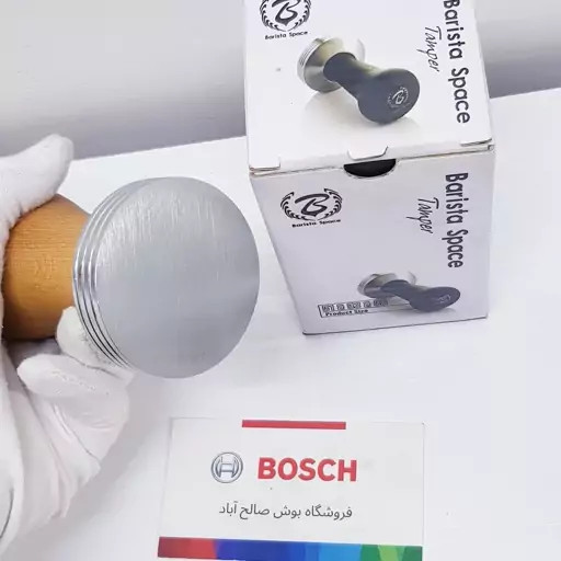 تمپر دسته چوبی باریستا اسپیس سایز 51 ارتفاع 9.5 و قطر کف 5.3