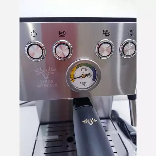 اسپرسو و قهوه ساز مباشی شیکا اصلی تمام استیل ژاپن 20 بار 1350 وات مدل SHIKA