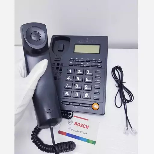 گوشی تلفن ثابت رنگ مشکی کالر ای دی دار کیفیت عالی مدل Noise less 3 - اقساط بلندمدت