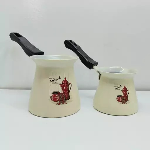 شیرجوش و قهوه جوش روحی رنگ کوره بزرگ ابعاد 10 در 10