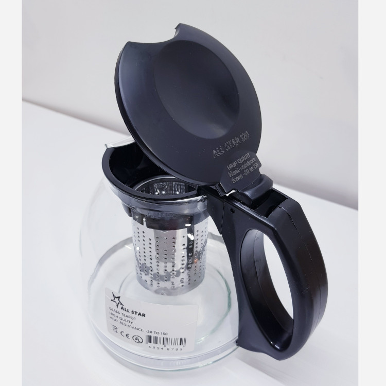 قوری همه کاره چای ساز کنارهمی 1300 سی سی دارای فیلتر استیل مناسب چایساز درجه 1 مدل ALL STAR 120