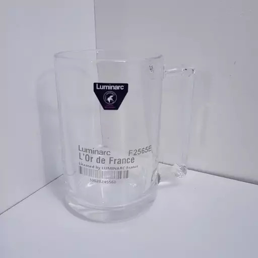 لیوان لومینارک آلابونه اصلی حک شده بلند دسته دار 6 عددی محصول امارات سری گلد فرنس F2565E