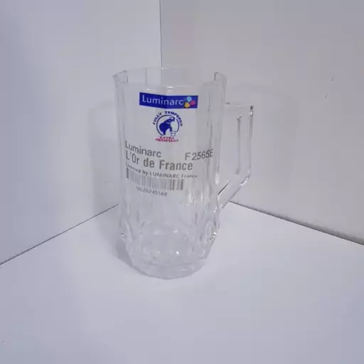 استکان لومینارک مدل برایتون حک شده اصلی دسته دار بسته 6 عددی محصول امارات LUMINARC BRIGHTON سری گلد فرنس F2565E