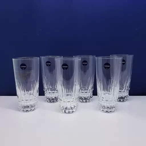 لیوان لومینارک مدل امپراطور اصلی ساخت امارات دست 6 عددی LUMINARC IMPERATOR سری گلد فرنس F2565E