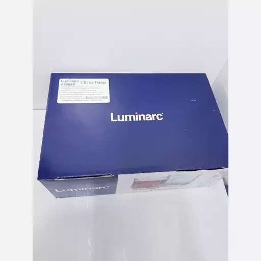 نیم لیوان لومینارک اصلی مدل برایتون کوتاه ساخت امارات دست 6 عددی سری گلد فرنس F2565 LUMINARC BRIGHTON