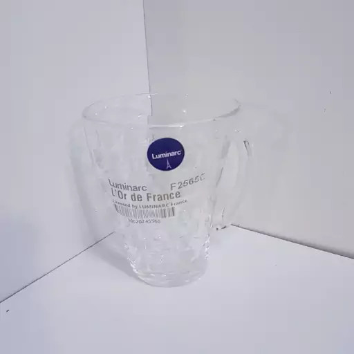 ماگ لیوان دسته دار لومینارک مدل ولت اصلی حک شده ساخت امارات بسته 6عددی LUMINARC VOLETE سری گلد فرنس F2565E