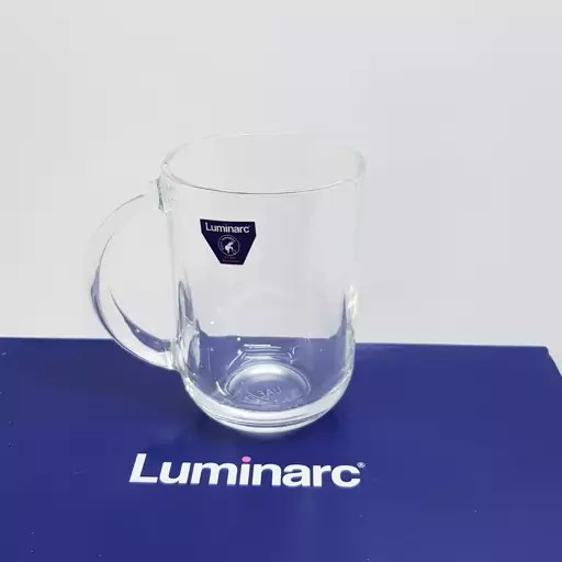لیوان دسته دار لومینارک مدل تروکت اصلی حک شده ساخت امارات بسته 6 عددی سری گلد فرنس F2565E LUMINARC TROQET