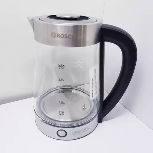 چای ساز روی همی بوش حک شده اصلی جرمنی با گارانتی 1800 وات کتری 2.5 لیتر و قوری 1 لیتر مدل CHAMPER 5