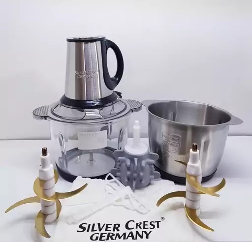 خردکن سیلورکرست کایزر پرو 3 اصلی آلمان 3000 وات دو تیغه 6 تایی تیتانیوم کارتن پارگی دارد مدل KAISER PRO 3