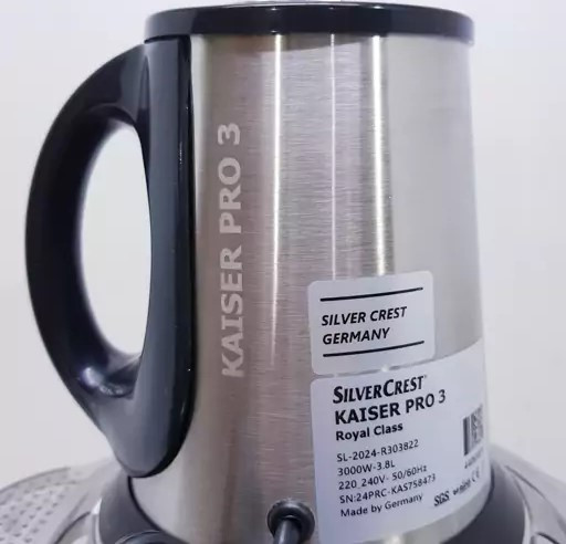 خردکن سیلورکرست کایزر پرو 3 اصلی آلمان 3000 وات دو تیغه 6 تایی تیتانیوم کارتن پارگی دارد مدل KAISER PRO 3