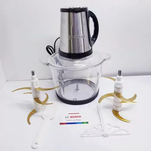 خردکن بوش MMR24W3 اصلی آلمان 3000 وات 2 تیغه 6 تایی تیتانیوم با گارانتی شرکتی مدل MMR24W3