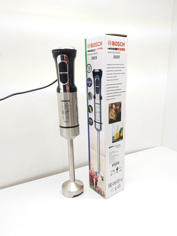 گوشتکوب برقی بوش (BOSCH) مدل Series Magical 6104-2025 2000 وات تیغه تیتانیوم کمصدا اصالت حک آلمان