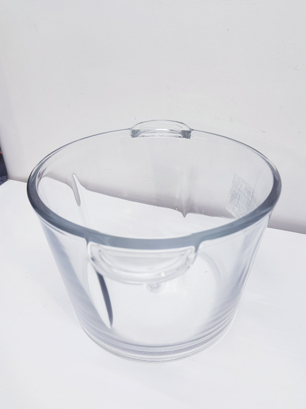 کاسه خردکن شیشه ای Silvercrest G4575 اصلی 3 تا 4.5 لیتر همراه پیچ مناسب تمامی برندها شیشه خط و خش دارد