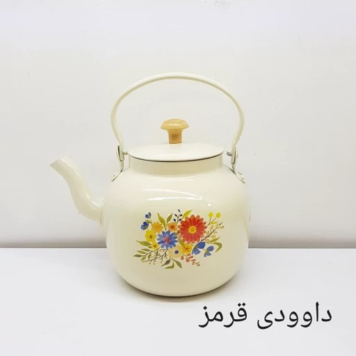 کتری روحی فانتزی طرح دار 1/5 لیتری نسوز و نگیر رنگ کوره