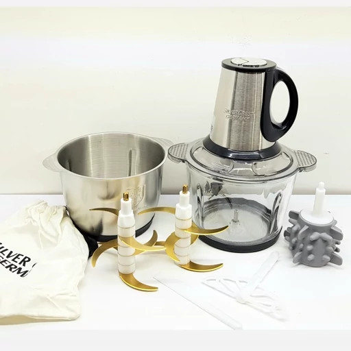 خردکن سیلورکرست کایزر پرو 2 اصلی آلمان 1200 وات دو تیغه 6 تایی تیتانیوم مدل KAISER PRO 2