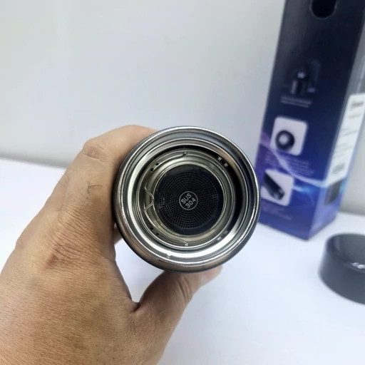 ماگ هوشمند بوش درجه دار نیم لیتری درینکو رنگ مشکی مات استیل مدل Drinqo 2