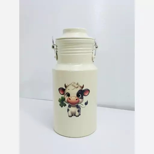 دبه روغن روحی بانکه طرحدار سطل شیر 1 لیتری مدل A010 دارای ایراد جزئی