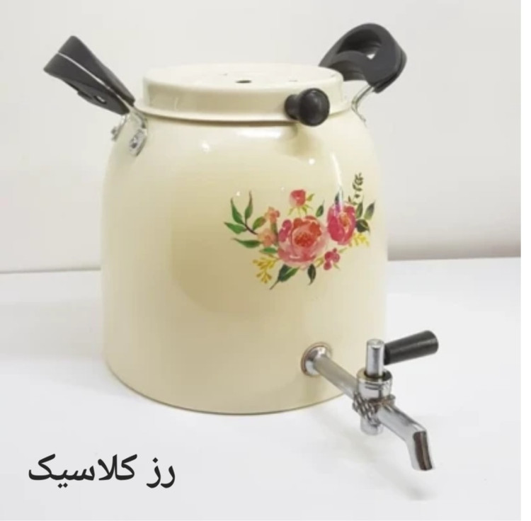 کتری شیردار یکتاباش روحی 6 لیتری طرح دار نگیر نسوز بدون قوری مدل KE061- اقساط بلندمدت