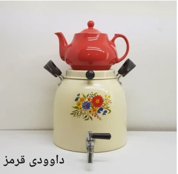 کتری شیردار یکتاباش روحی 6 لیتری طرح دار نگیر نسوز بدون قوری مدل KE061- اقساط بلندمدت